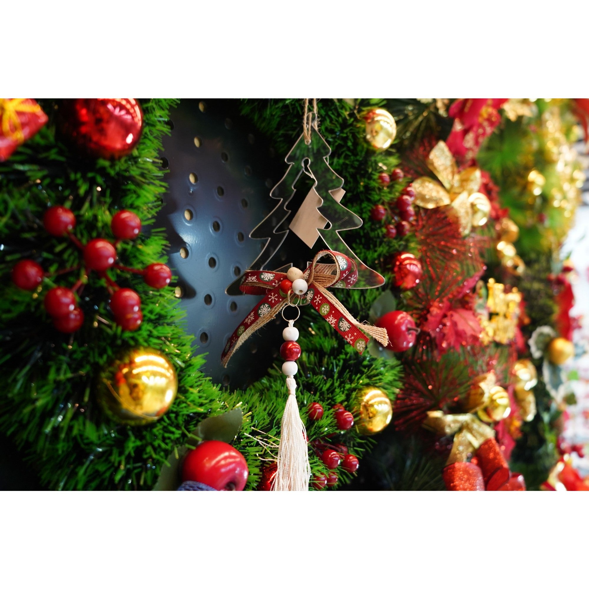 Ornament brad, Flippy, Brad, Argintiu, Lucios, 14*26CM, Acril, Interior/ Exterior-3