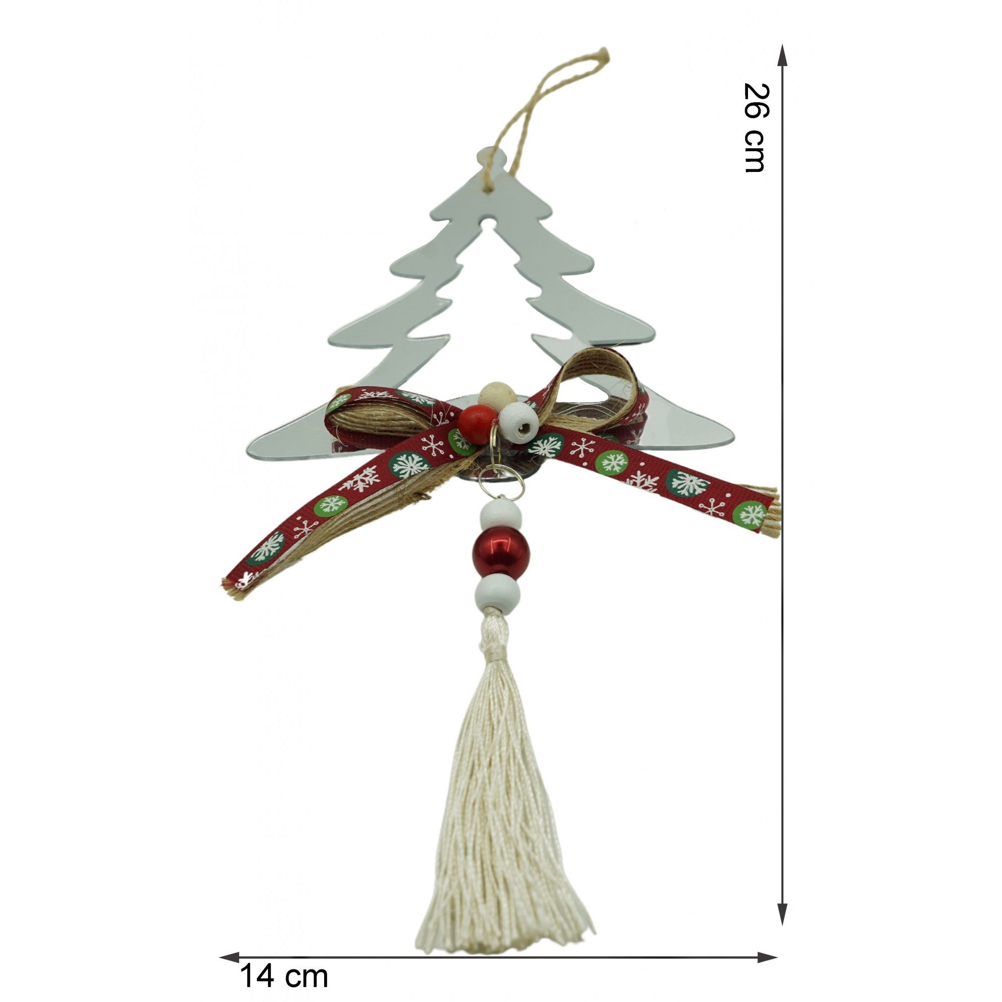 Ornament brad, Flippy, Brad, Argintiu, Lucios, 14*26CM, Acril, Interior/ Exterior-5