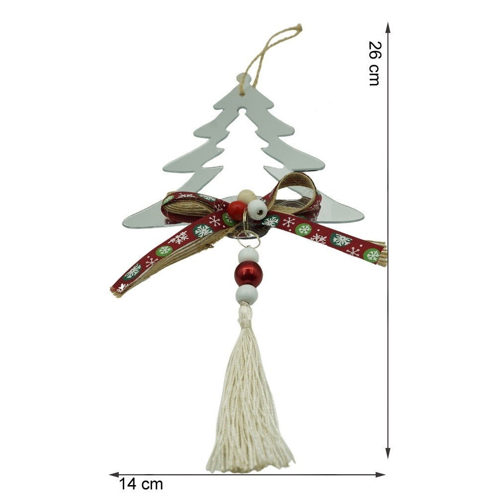 Ornament brad, Flippy, Brad, Argintiu, Lucios, 14*26CM, Acril, Interior/ Exterior-10