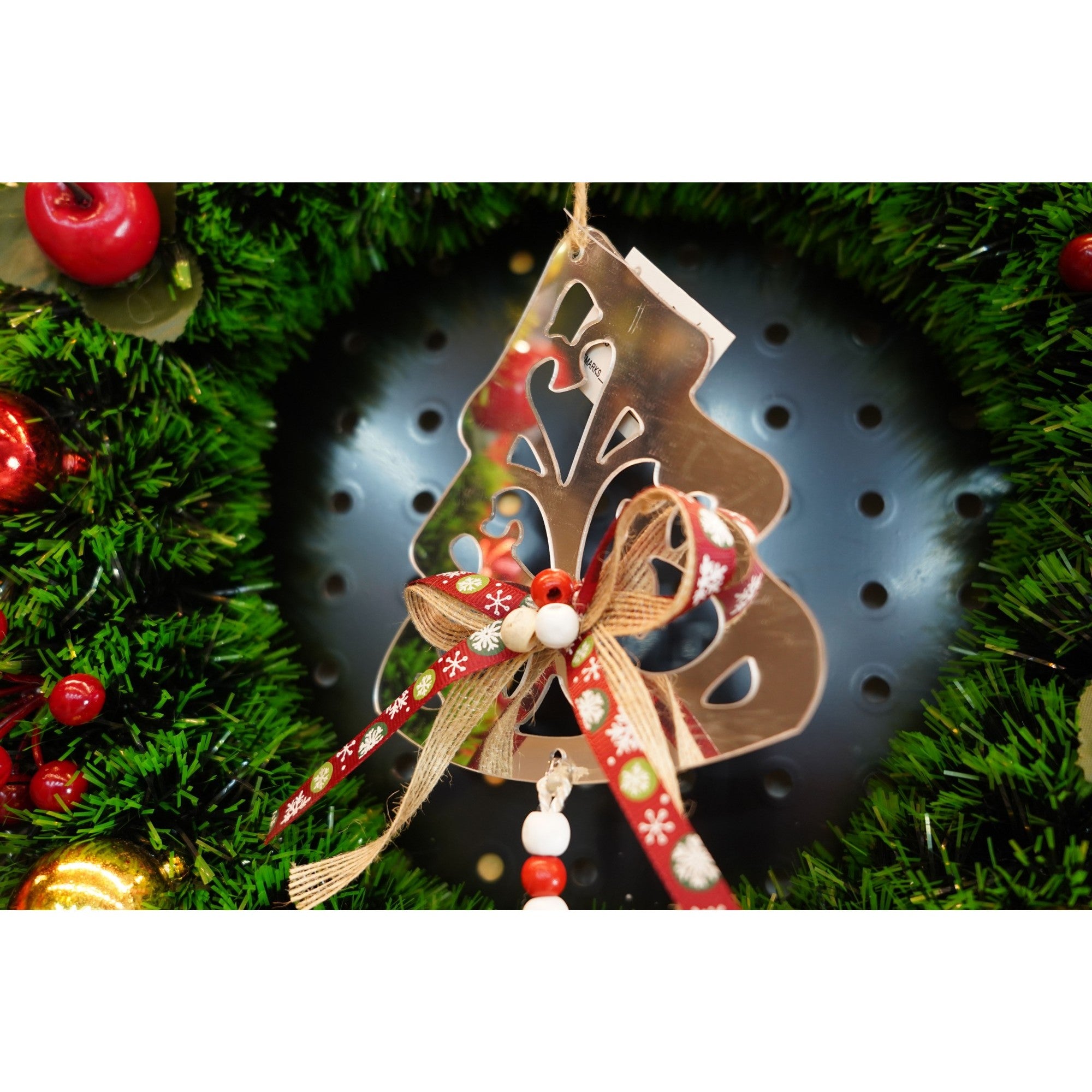 Ornament brad, Flippy, Brad, Argintiu, Lucios, 14*26CM, Acril, Interior/ Exterior-3