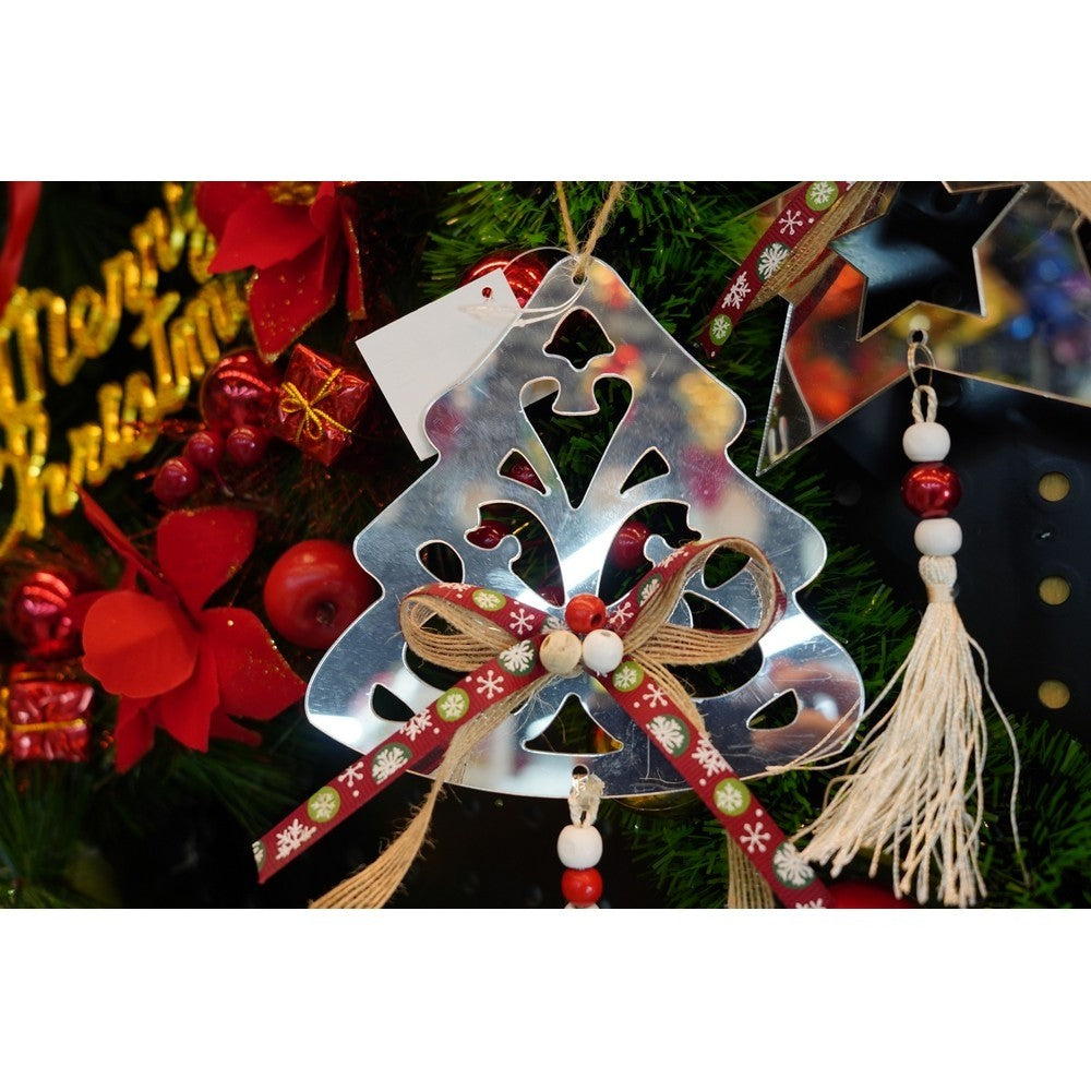 Ornament brad, Flippy, Brad, Argintiu, Lucios, 14*26CM, Acril, Interior/ Exterior-7