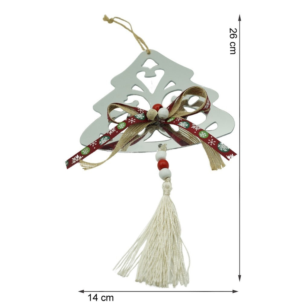 Ornament brad, Flippy, Brad, Argintiu, Lucios, 14*26CM, Acril, Interior/ Exterior-10