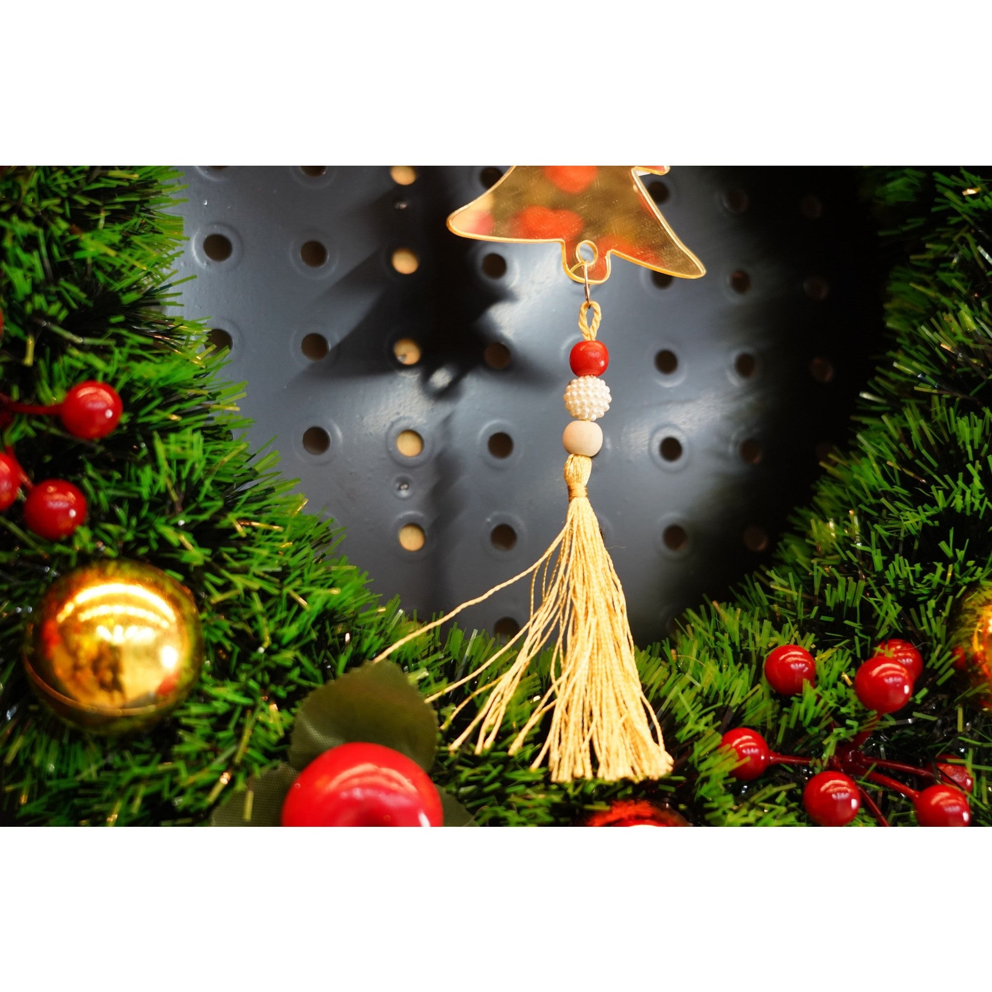 Ornament brad, Flippy, Brad, Auriu, Lucios, 8*23CM, Acril, Interior/ Exterior-3