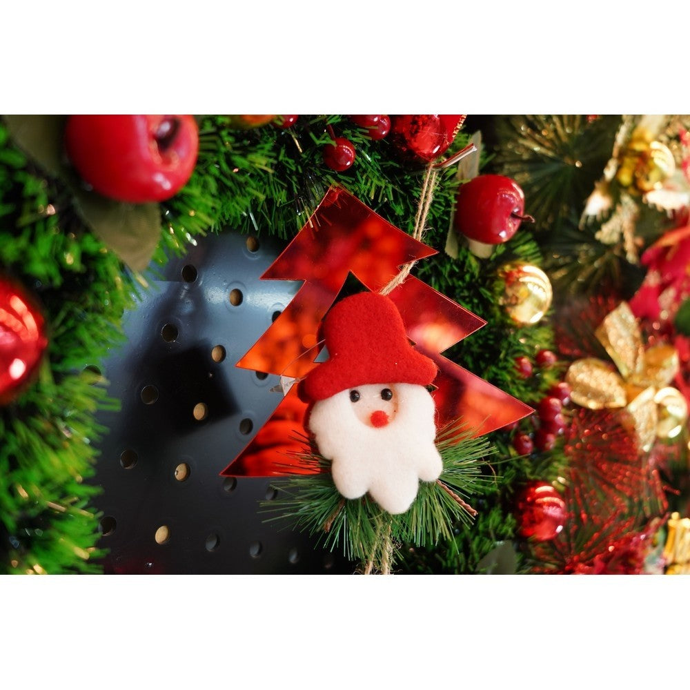 Ornament brad, Flippy, Brad cu clopotei, Rosu, Lucios, 15*20CM, Acril, Interior/ Exterior-7