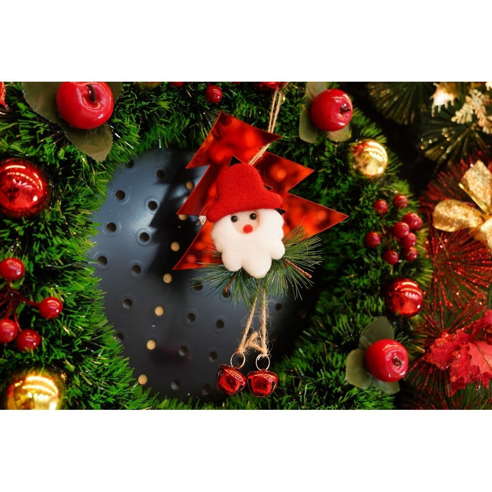 Ornament brad, Flippy, Brad cu clopotei, Rosu, Lucios, 15*20CM, Acril, Interior/ Exterior-9
