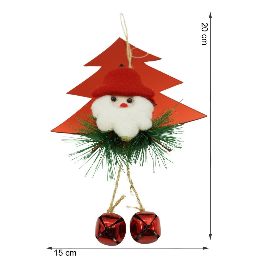 Ornament brad, Flippy, Brad cu clopotei, Rosu, Lucios, 15*20CM, Acril, Interior/ Exterior-10
