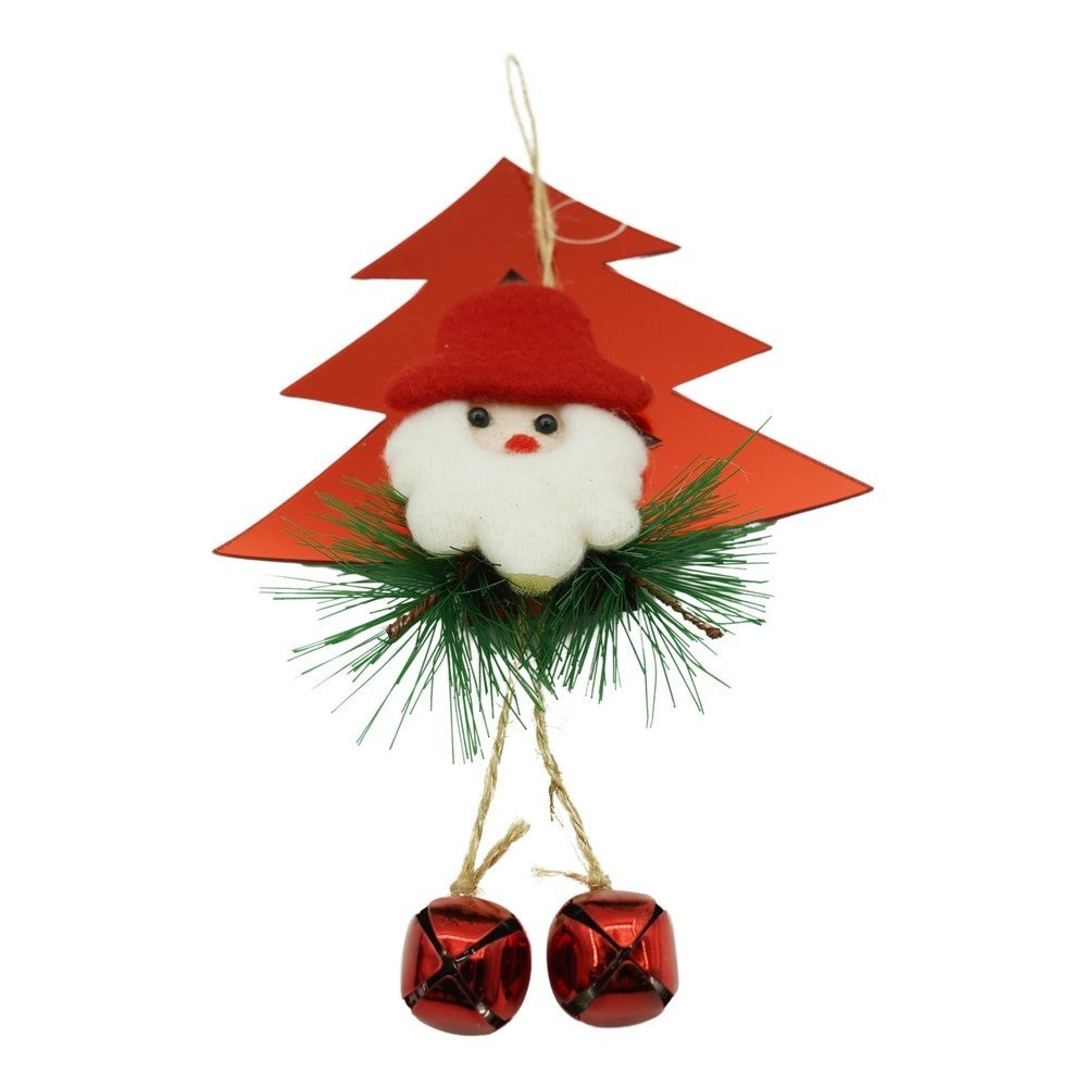 Ornament brad, Flippy, Brad cu clopotei, Rosu, Lucios, 15*20CM, Acril, Interior/ Exterior-0