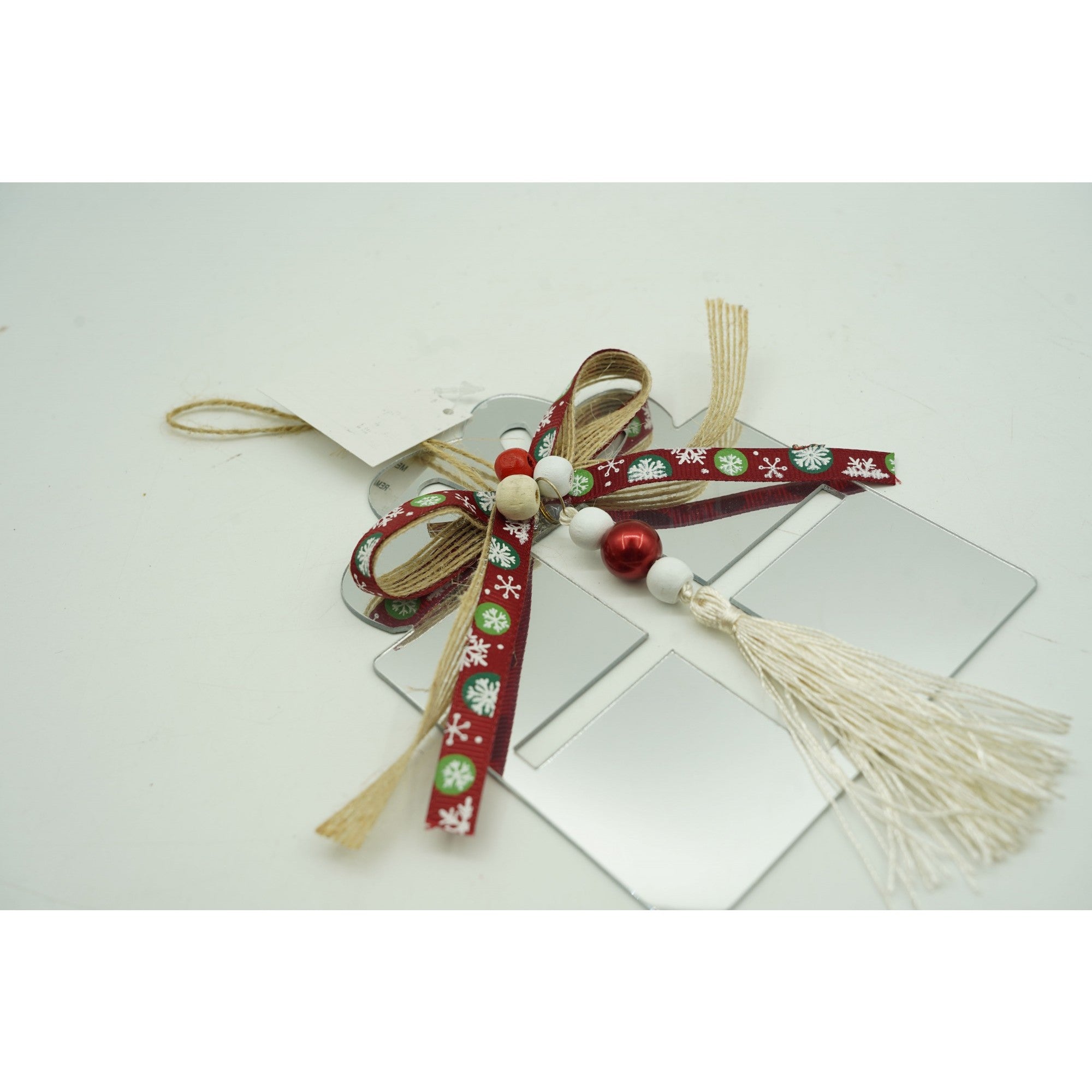 Ornament brad, Flippy, Cadou, Argintiu, Lucios, 14*26CM, Acril, Interior/ Exterior-3