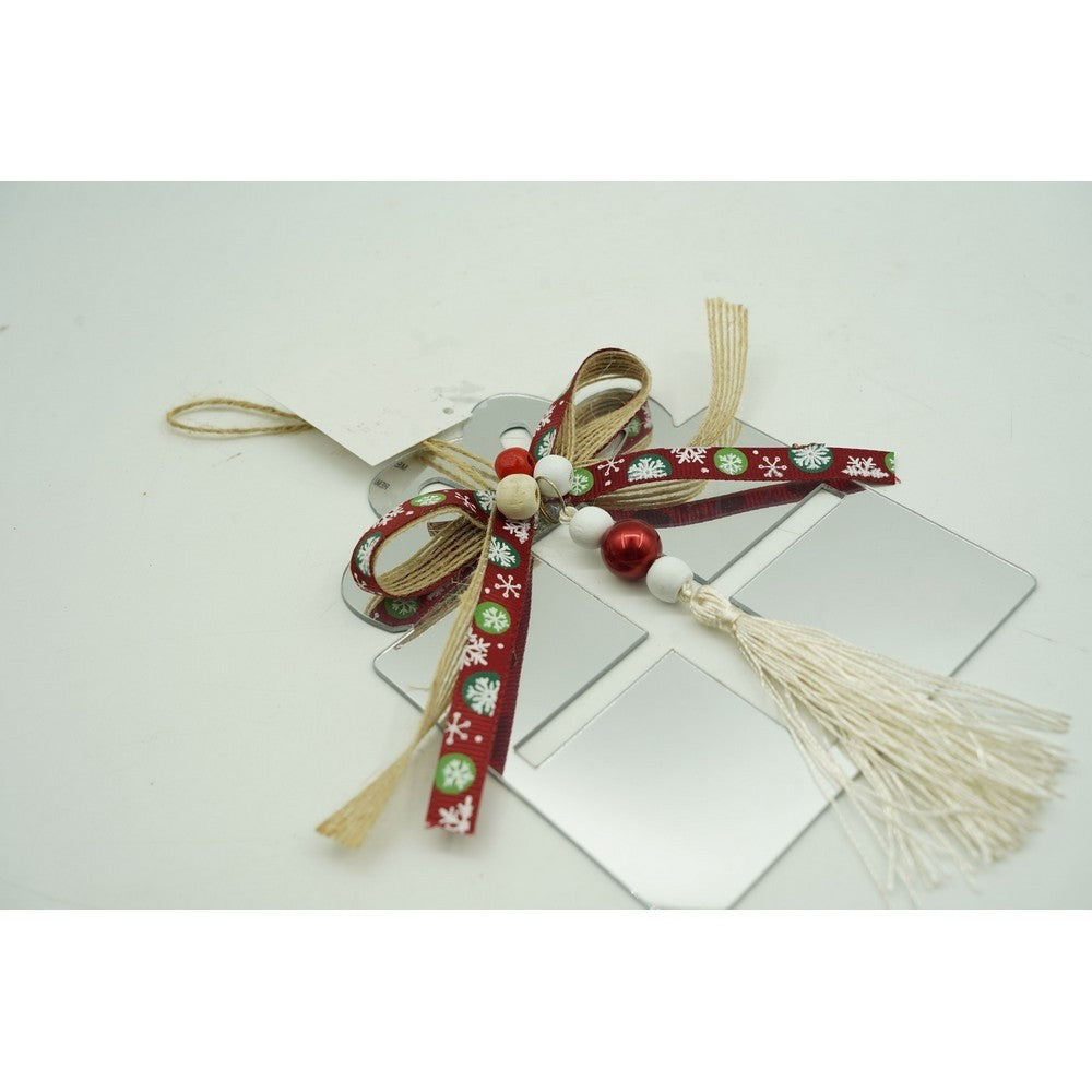 Ornament brad, Flippy, Cadou, Argintiu, Lucios, 14*26CM, Acril, Interior/ Exterior-7