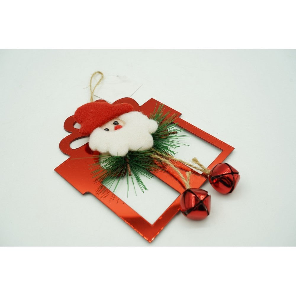 Ornament brad, Flippy, Cadou cu clopotei, Rosu, Lucios, 15*20CM, Acril, Interior/ Exterior-9