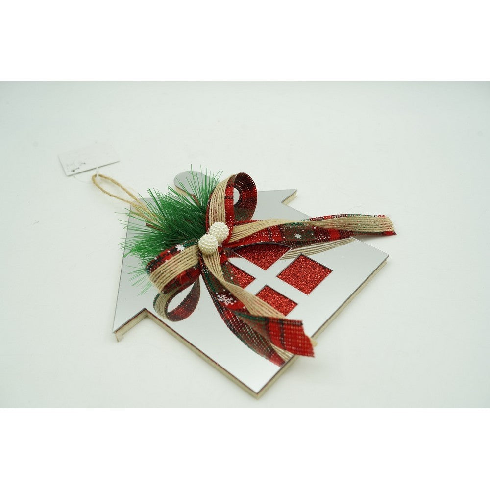 Ornament brad, Flippy, Casa, Argintiu, Lucios, 14*17CM, Acril, Interior/ Exterior-6