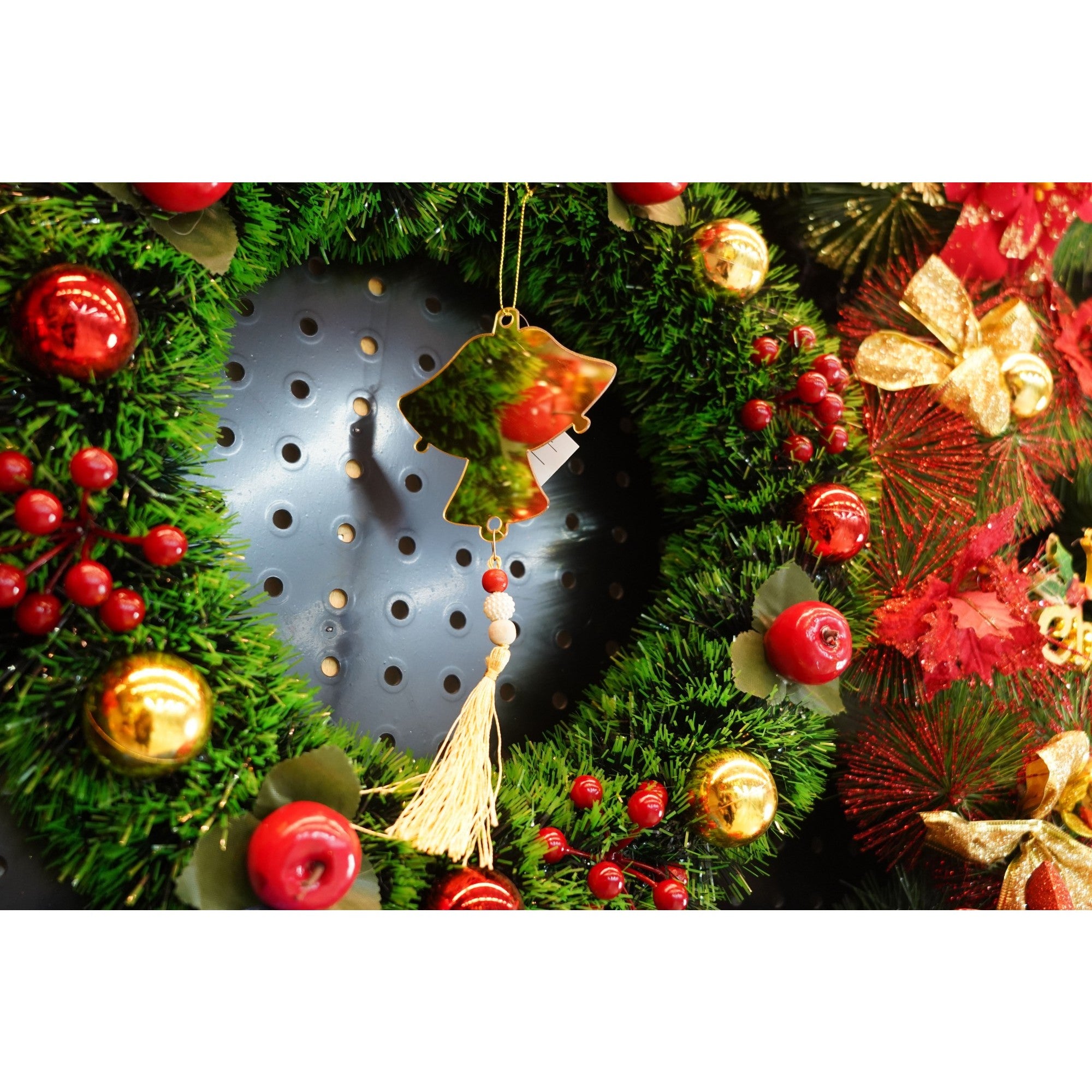 Ornament brad, Flippy, Clopotei, Auriu, Lucios, 10*23CM, Acril, Interior/ Exterior-1