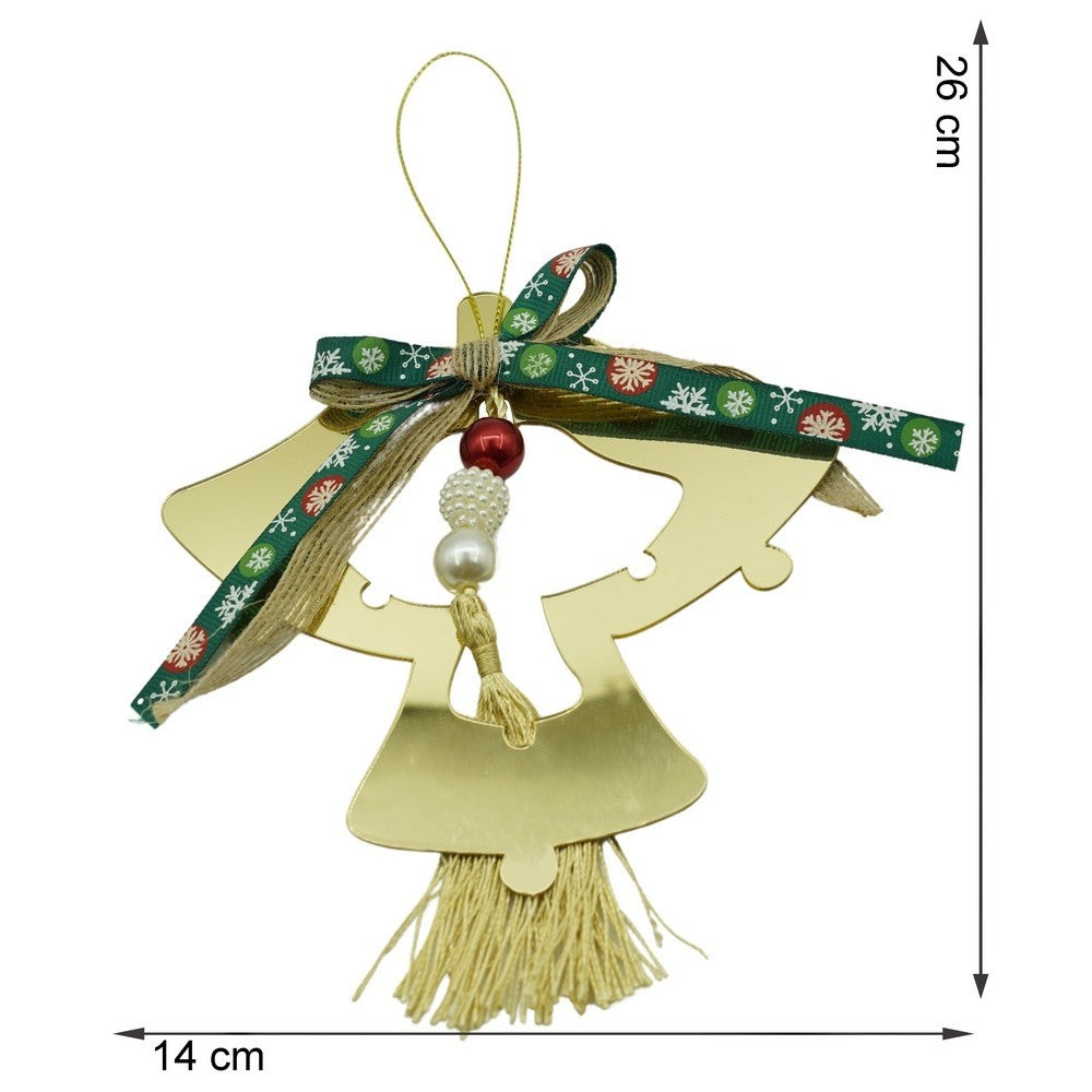 Ornament brad, Flippy, Clopotei, Auriu, Lucios, 14*26CM, Acril, Interior/ Exterior-10
