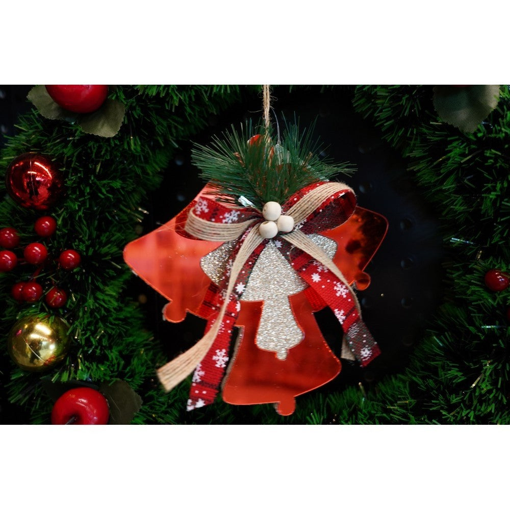 Ornament brad, Flippy, Clopotei, Rosu, Lucios, 15*15CM, Acril, Interior/ Exterior-7