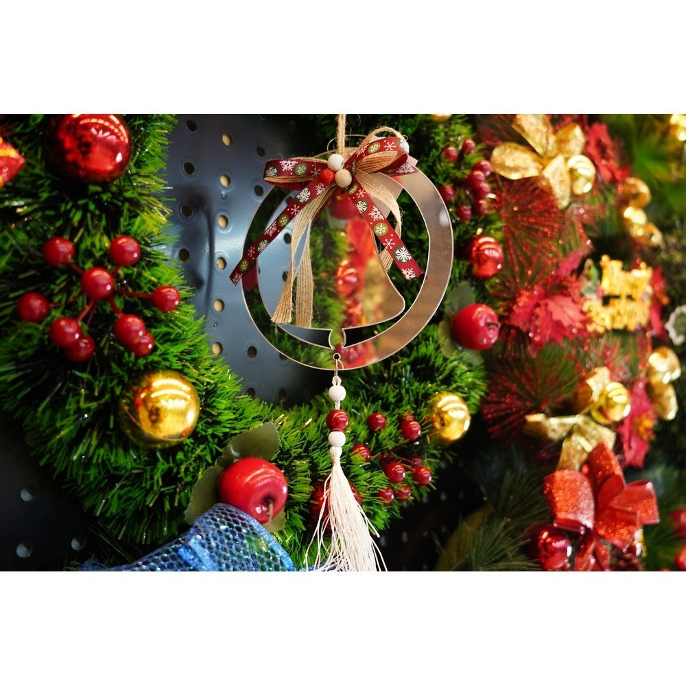 Ornament brad, Flippy, Clopotel, Argintiu, Lucios, 14*26CM, Acril, Interior/ Exterior-7