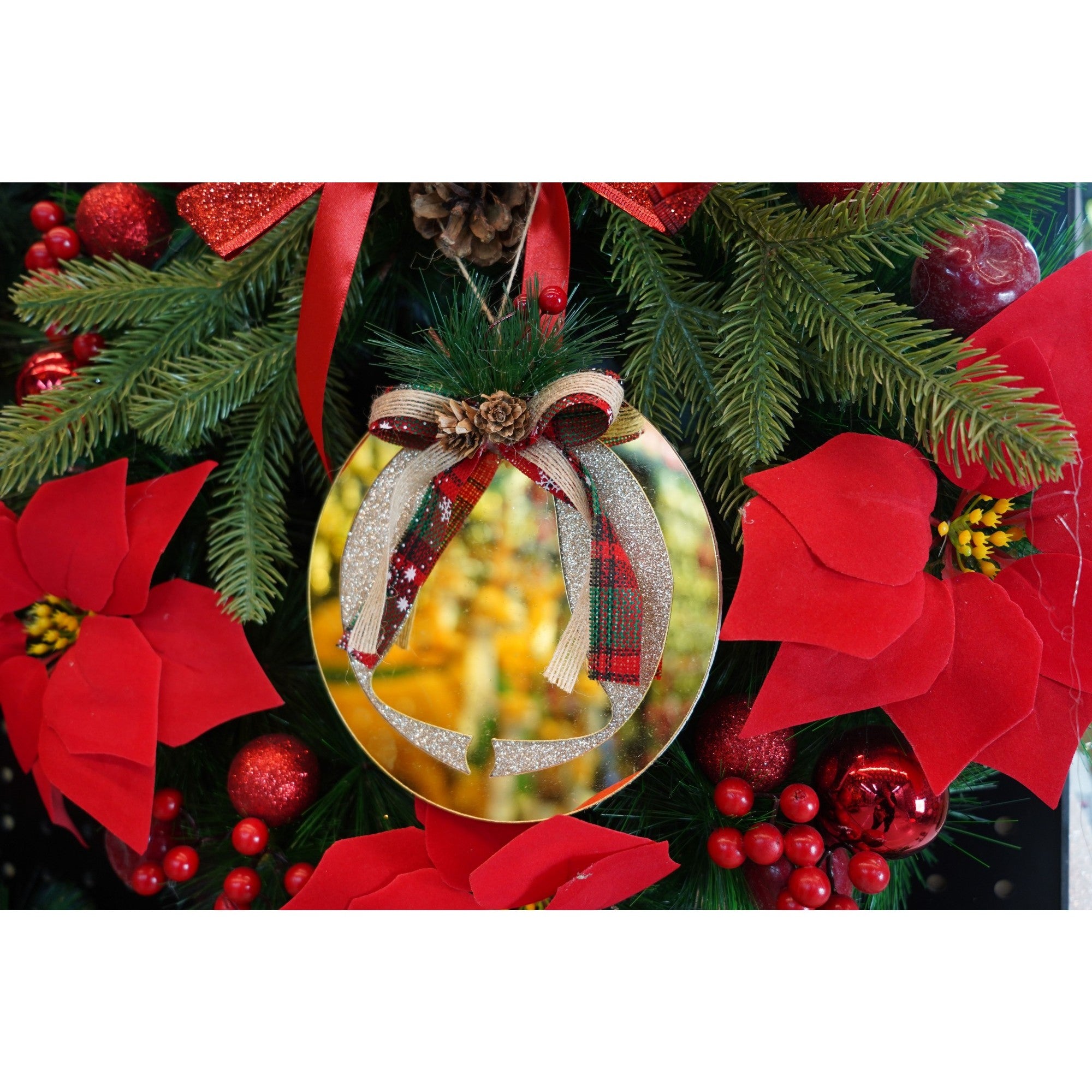 Ornament brad, Flippy, Clopotel, Auriu, Lucios, 17*17CM, Acril, Interior/ Exterior-2