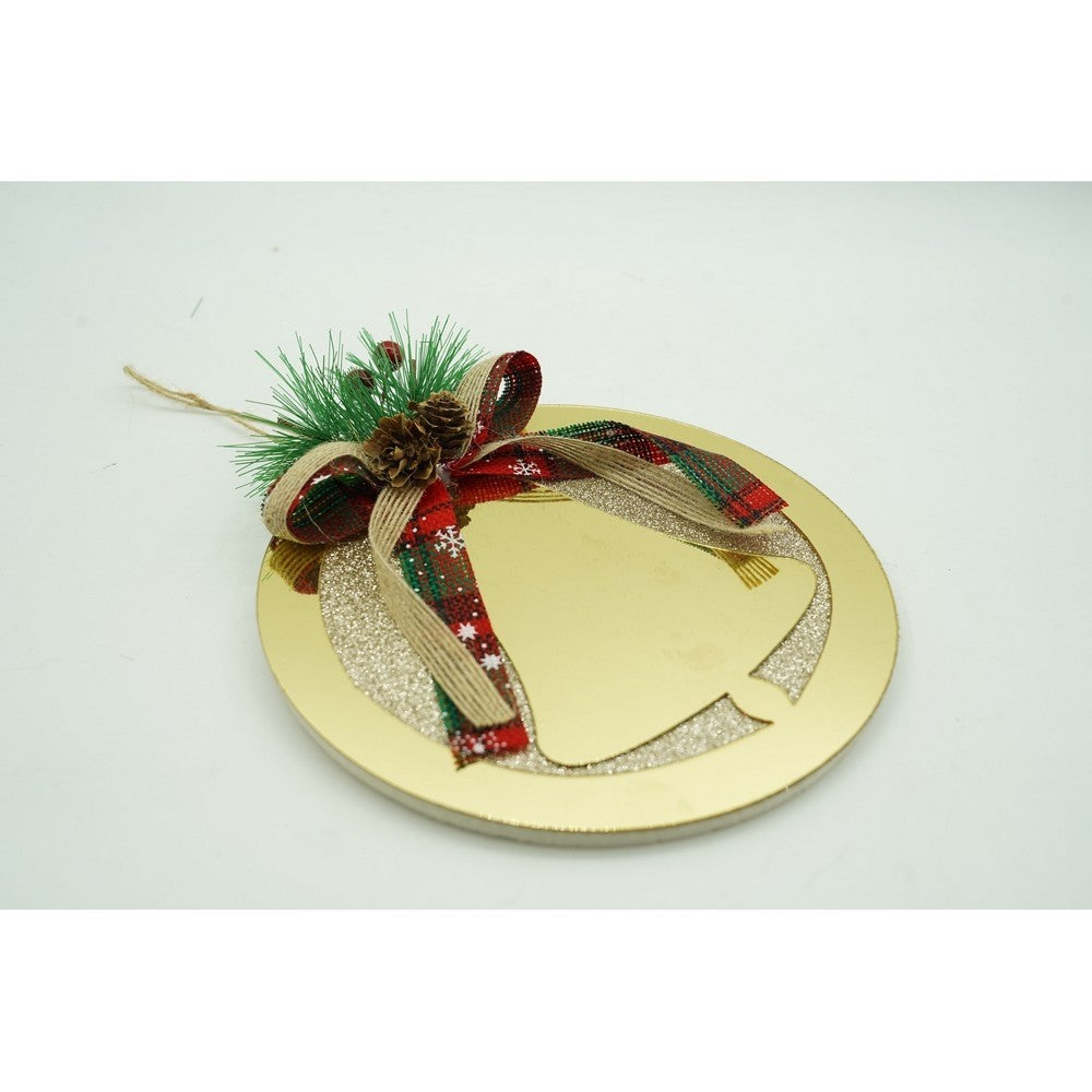 Ornament brad, Flippy, Clopotel, Auriu, Lucios, 17*17CM, Acril, Interior/ Exterior-9