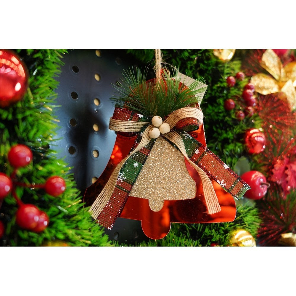 Ornament brad, Flippy, Clopotel, Rosu, Lucios, 14*16CM, Acril, Interior/ Exterior-6