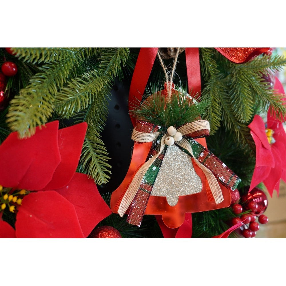 Ornament brad, Flippy, Clopotel, Rosu, Lucios, 14*16CM, Acril, Interior/ Exterior-8