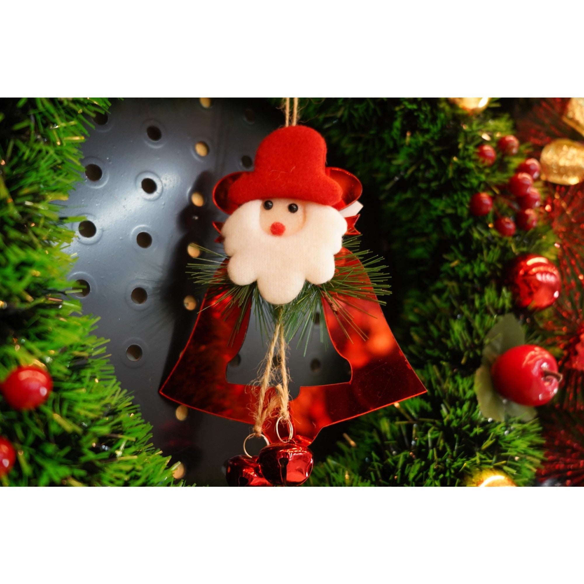 Ornament brad, Flippy, Clopotel, Rosu, Lucios, 15*20CM, Acril, Interior/ Exterior-3