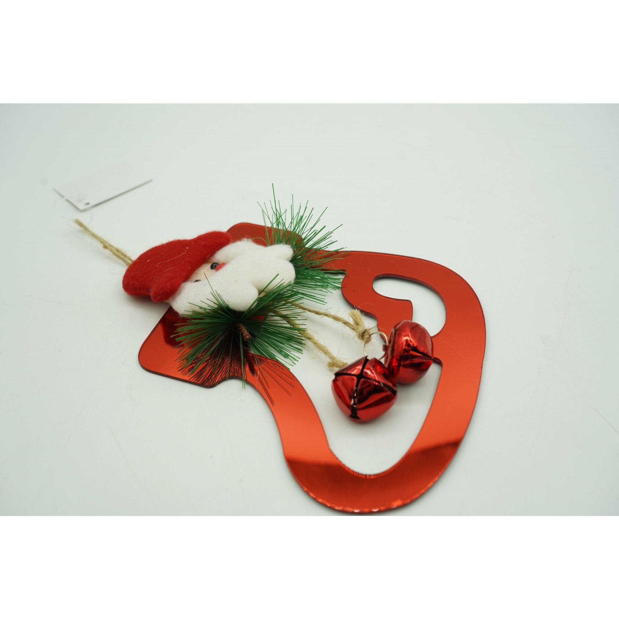 Ornament brad, Flippy, Gheata cu clopotei, Rosu, Lucios, 15*20CM, Acril, Interior/ Exterior-1