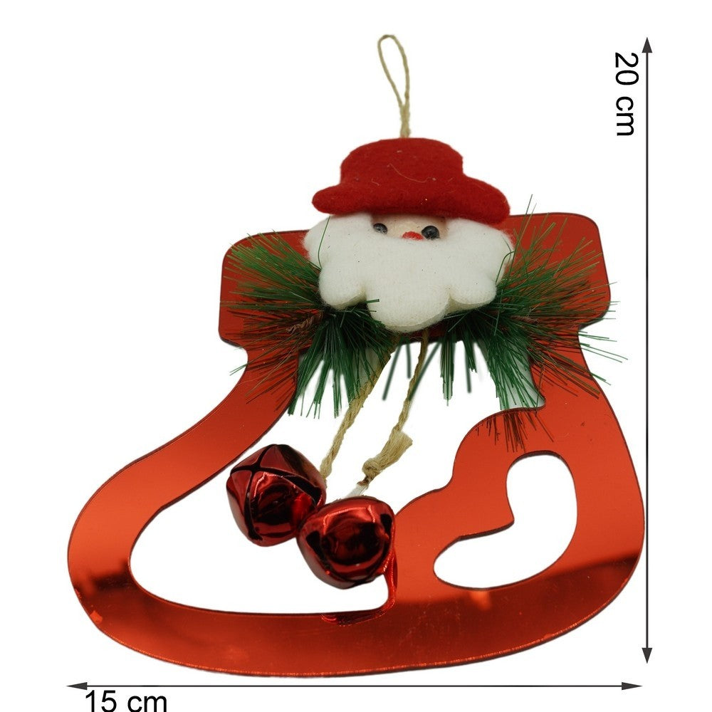 Ornament brad, Flippy, Gheata cu clopotei, Rosu, Lucios, 15*20CM, Acril, Interior/ Exterior-8