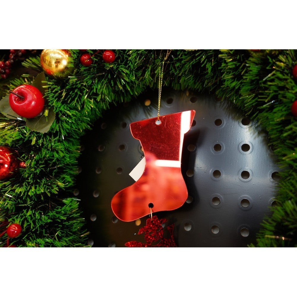 Ornament brad, Flippy, Gheata, Om de zapada, Rosu, Lucios, 10*28CM, Acril, Interior/ Exterior-8