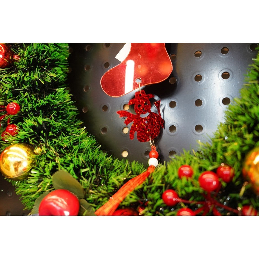 Ornament brad, Flippy, Gheata, Om de zapada, Rosu, Lucios, 10*28CM, Acril, Interior/ Exterior-9