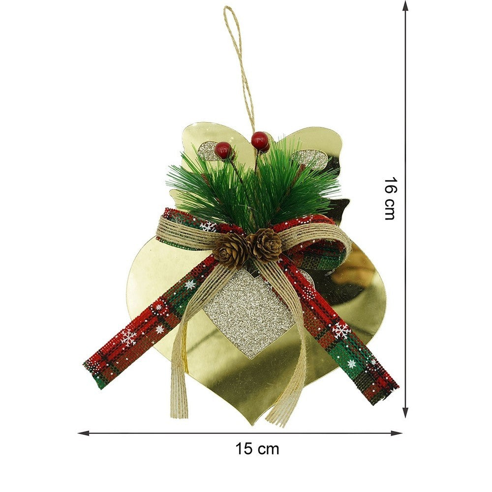 Ornament brad, Flippy, Inima, Auriu, Lucios, 15*16CM, Acril, Interior/ Exterior-8