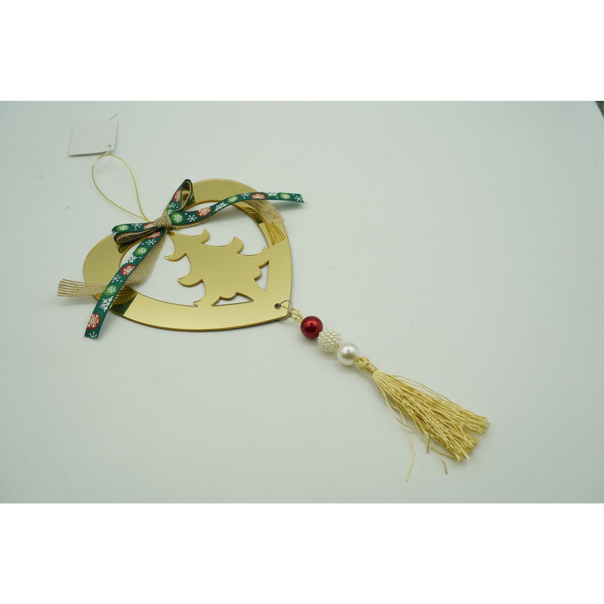 Ornament brad, Flippy, Inima, Auriu, Lucios, 15*26CM, Acril, Interior/ Exterior-3