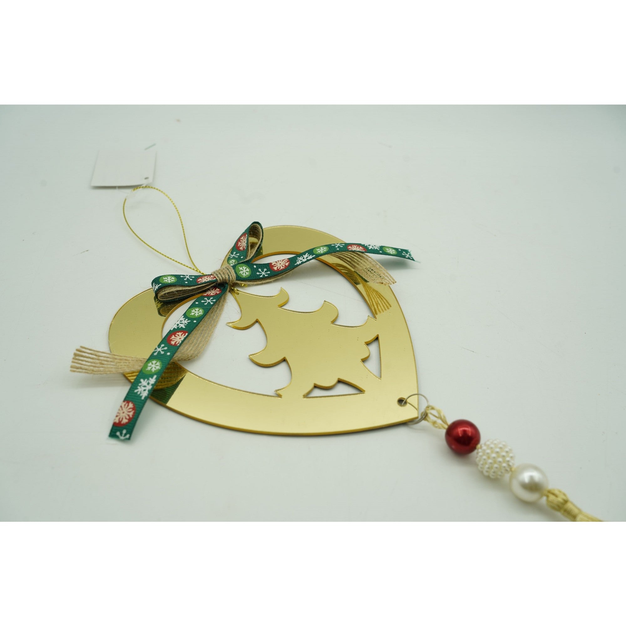 Ornament brad, Flippy, Inima, Auriu, Lucios, 15*26CM, Acril, Interior/ Exterior-4
