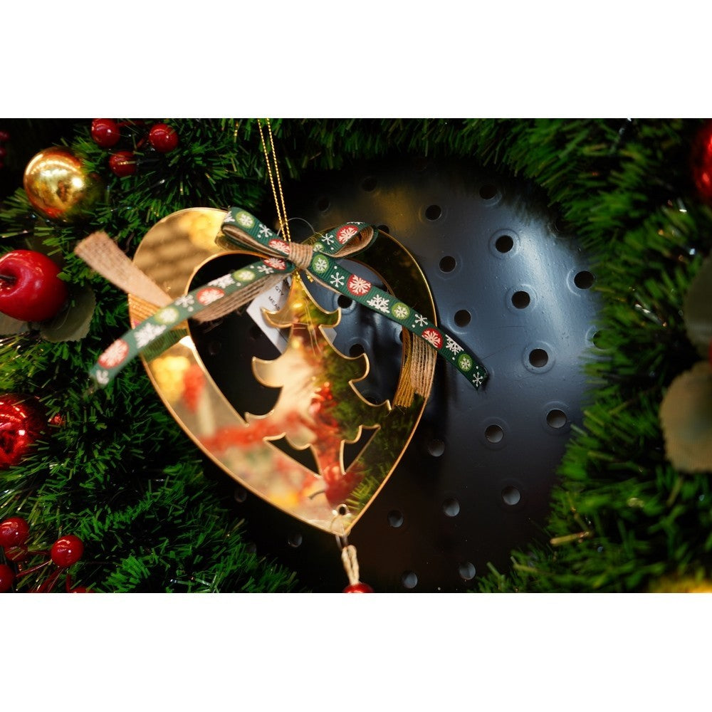 Ornament brad, Flippy, Inima, Auriu, Lucios, 15*26CM, Acril, Interior/ Exterior-7