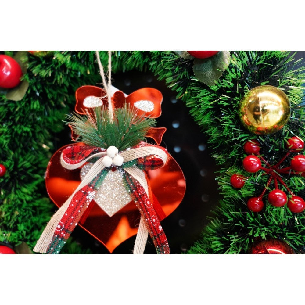 Ornament brad, Flippy, Inima, Rosu, Lucios, 15*15CM, Acril, Interior/ Exterior-9