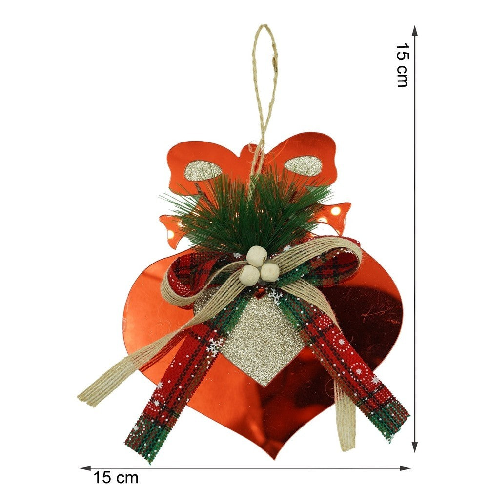 Ornament brad, Flippy, Inima, Rosu, Lucios, 15*15CM, Acril, Interior/ Exterior-10