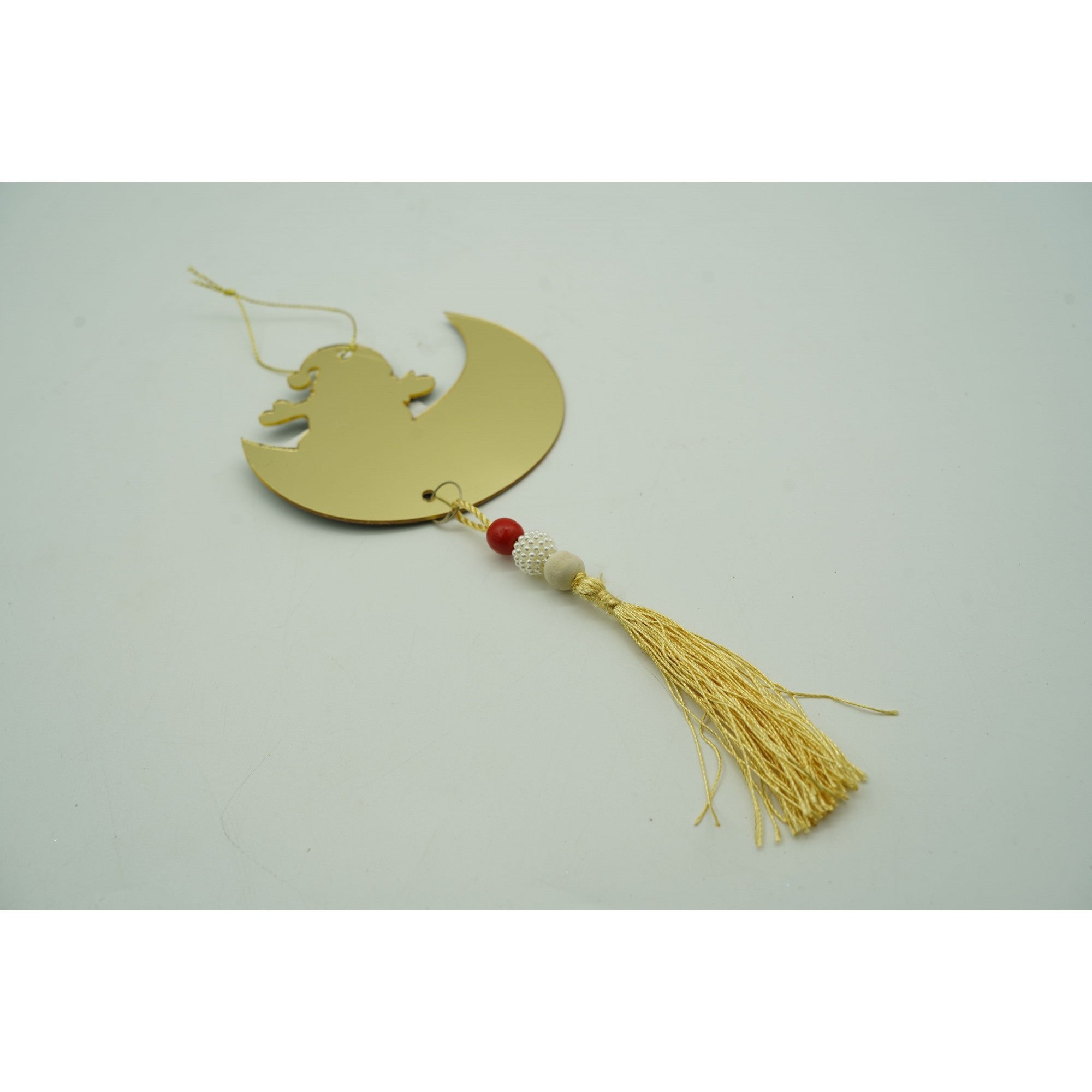 Ornament brad, Flippy, Luna, Auriu, Lucios, 10*25CM, Acril, Interior/ Exterior-4