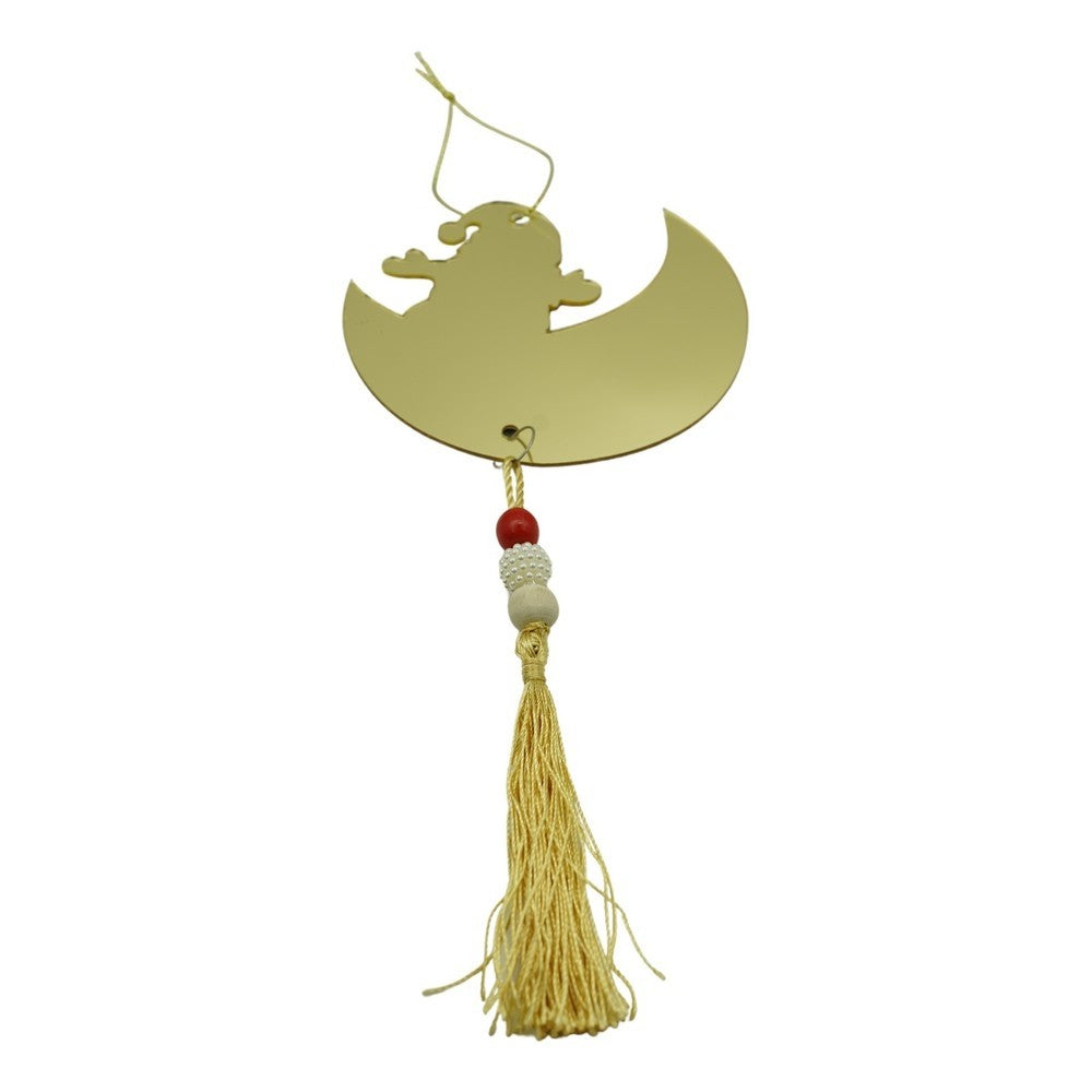 Ornament brad, Flippy, Luna, Auriu, Lucios, 10*25CM, Acril, Interior/ Exterior-0