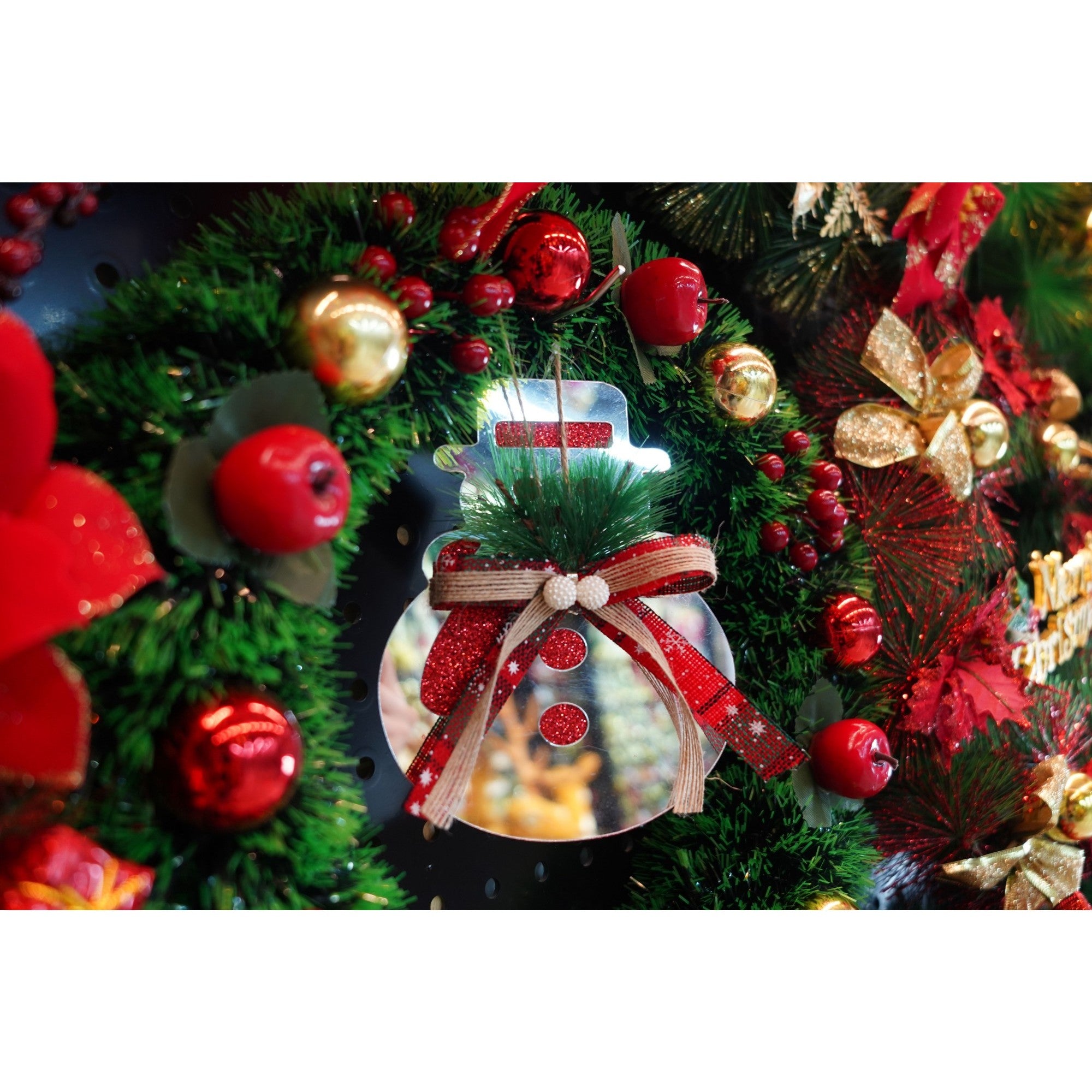 Ornament brad, Flippy, Om de zapada, Argintiu, Lucios, 14*17CM, Acril, Interior/ Exterior-2