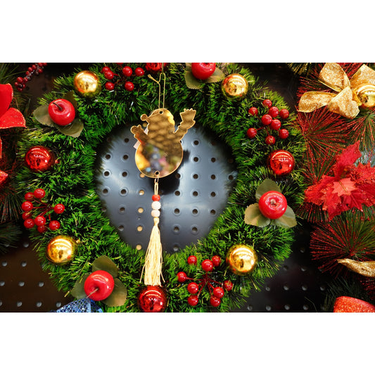 Ornament brad, Flippy, Om de zapada, Auriu, Lucios, 10*23CM, Acril, Interior/ Exterior-1