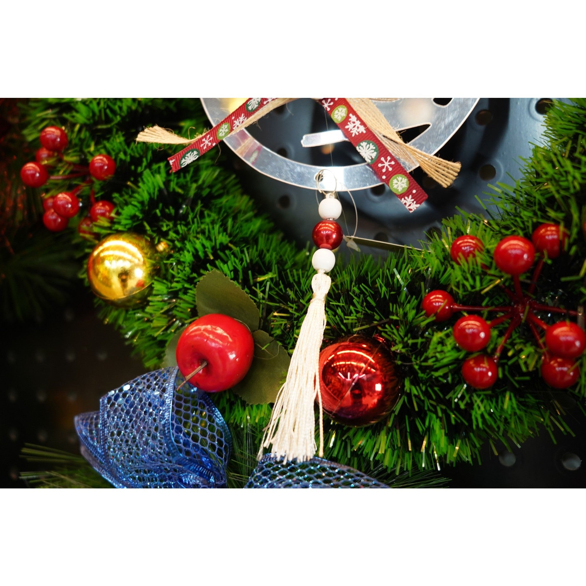 Ornament brad, Flippy, Pasare, Argintiu, Lucios, 14*26CM, Acril, Interior/ Exterior-3