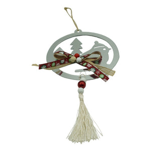 Ornament brad, Flippy, Pasare, Argintiu, Lucios, 14*26CM, Acril, Interior/ Exterior-0