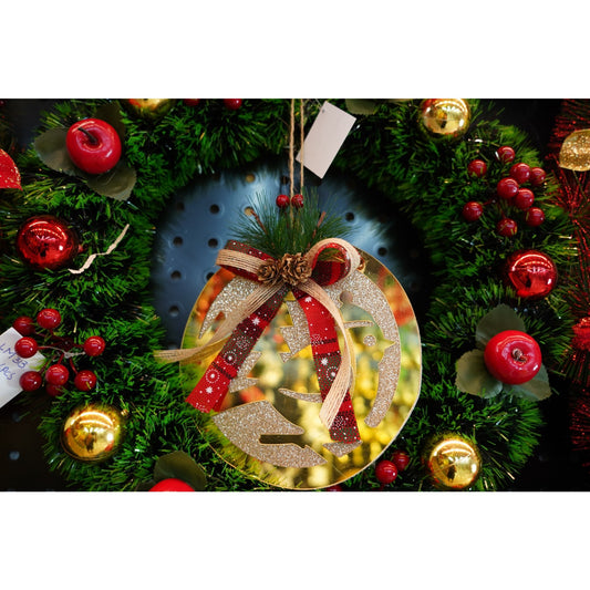 Ornament brad, Flippy, Pasare, Auriu, Lucios, 17*17CM, Acril, Interior/ Exterior-1