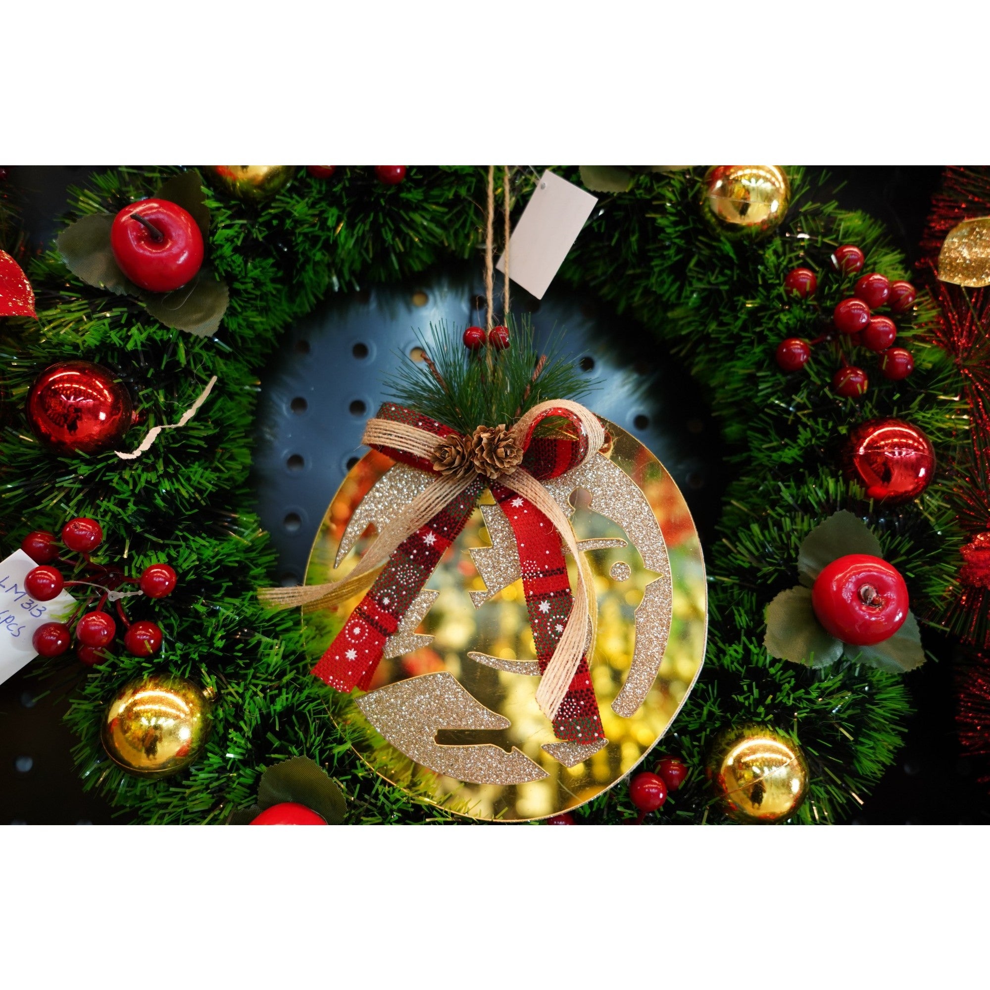 Ornament brad, Flippy, Pasare, Auriu, Lucios, 17*17CM, Acril, Interior/ Exterior-3