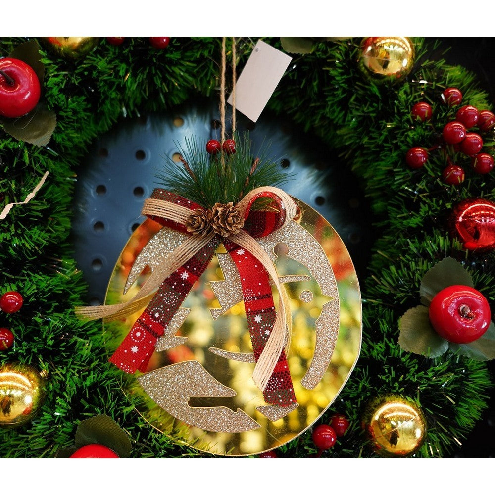 Ornament brad, Flippy, Pasare, Auriu, Lucios, 17*17CM, Acril, Interior/ Exterior-13