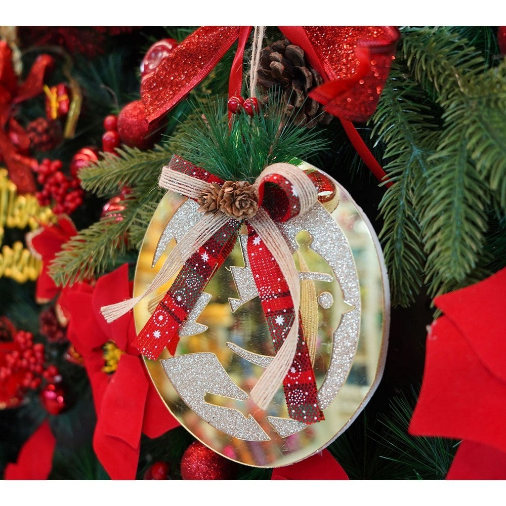 Ornament brad, Flippy, Pasare, Auriu, Lucios, 17*17CM, Acril, Interior/ Exterior-15