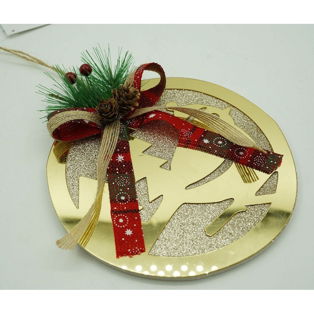 Ornament brad, Flippy, Pasare, Auriu, Lucios, 17*17CM, Acril, Interior/ Exterior-16
