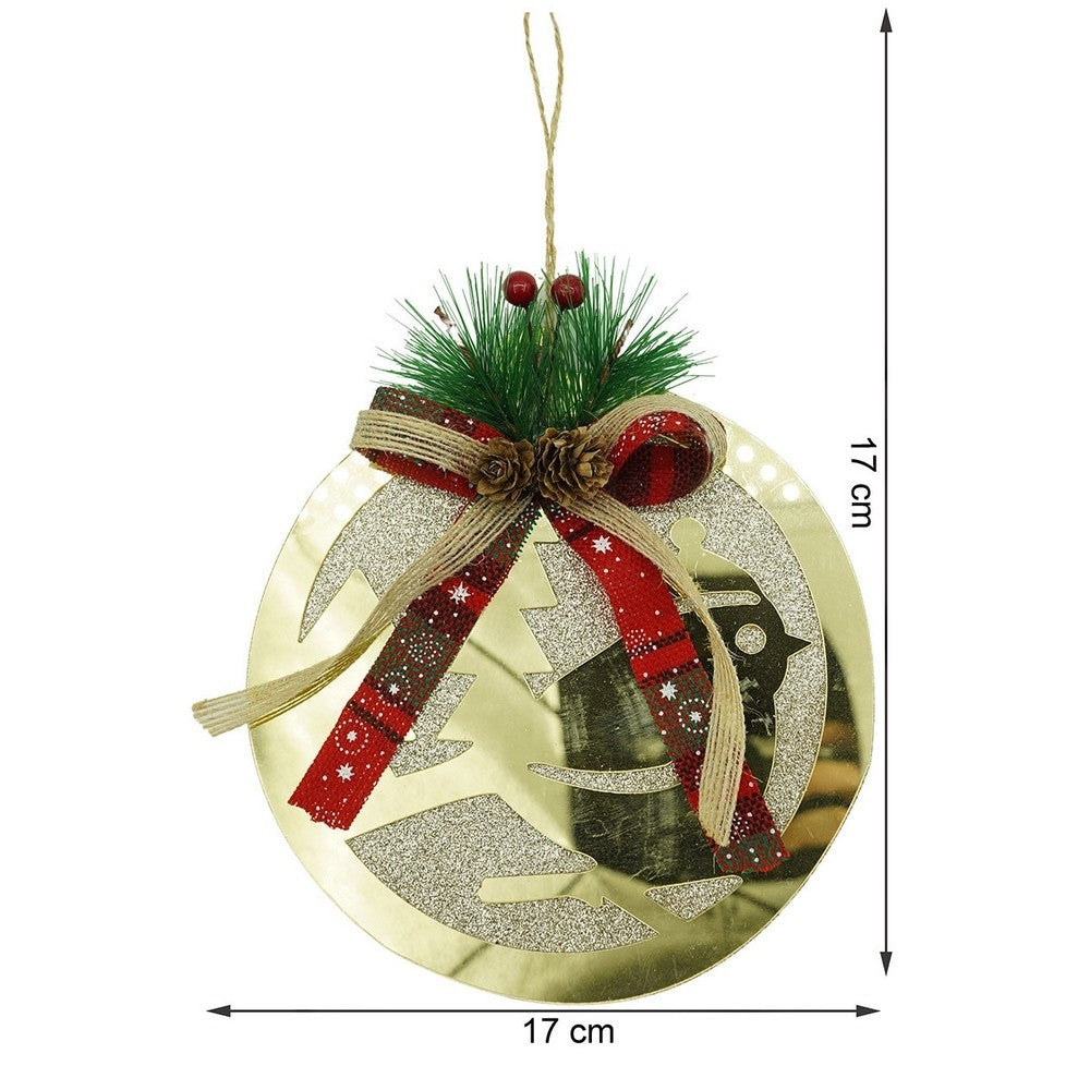 Ornament brad, Flippy, Pasare, Auriu, Lucios, 17*17CM, Acril, Interior/ Exterior-17