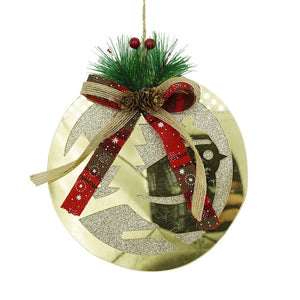 Ornament brad, Flippy, Pasare, Auriu, Lucios, 17*17CM, Acril, Interior/ Exterior-0