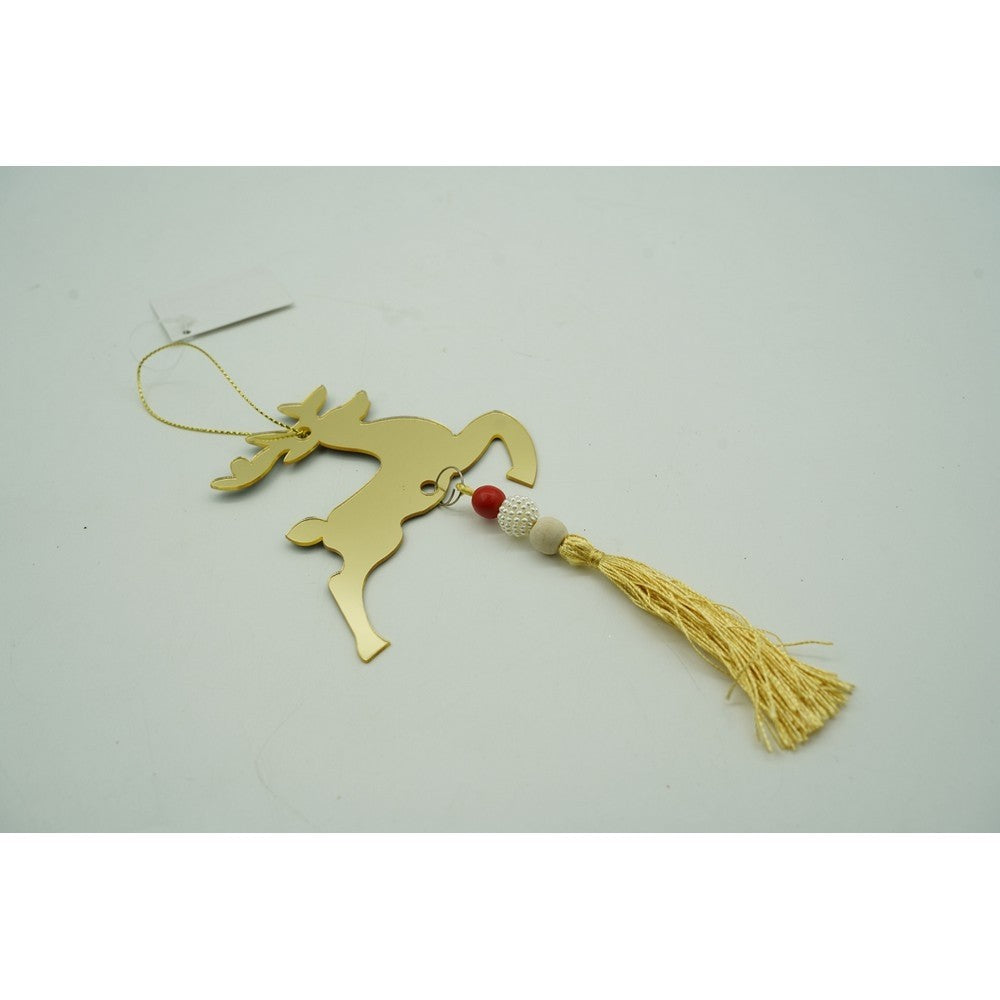 Ornament brad, Flippy, Ren, Auriu, Lucios, 10*25CM, Acril, Interior/ Exterior-9