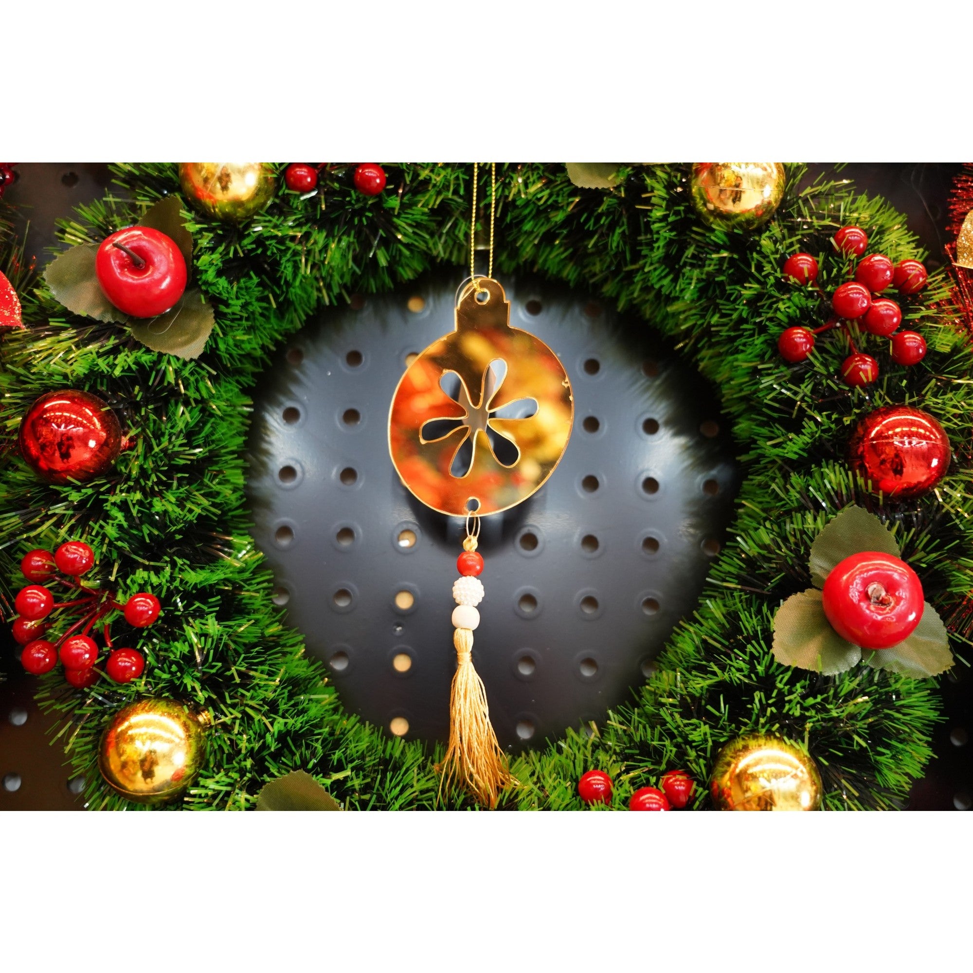 Ornament brad, Flippy, Rotund, Auriu, Lucios, 10*23CM, Acril, Interior/ Exterior-1