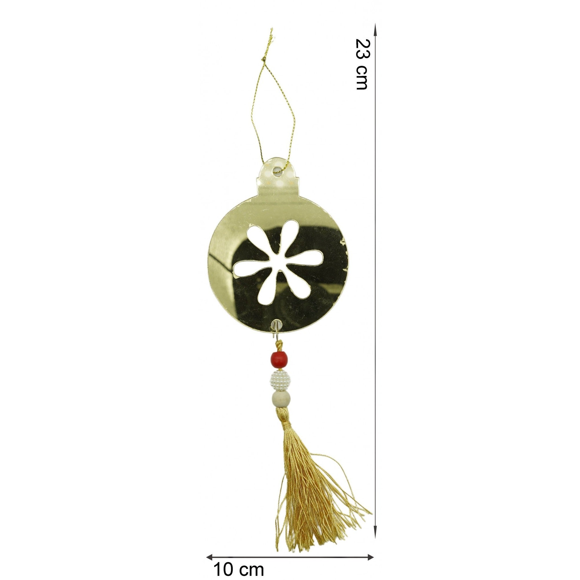 Ornament brad, Flippy, Rotund, Auriu, Lucios, 10*23CM, Acril, Interior/ Exterior-5